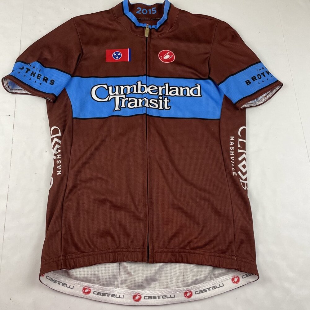 Brown and Blue Men's Jersey